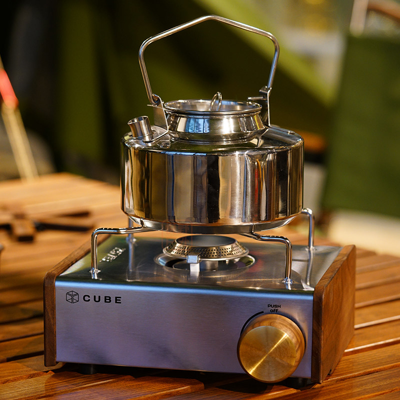 New fire maple field stainless steel kettle ins wind outdoor BC self-driving camping Glamping classic teapot