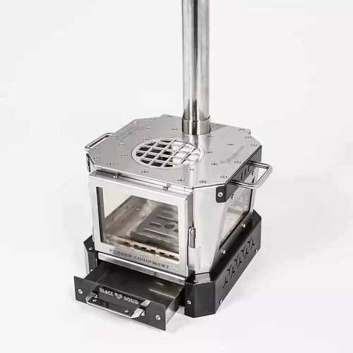 Черная однотонная звезда для банкета, мини-версия, уличная дровяная печь, походная плита для приготовления чая, домашний обогреватель, маленькая настольная печь для просмотра