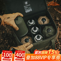 cargo outdoor camping equipment storage bag military tactical style storage bag thickened anti-collision tableware gas tank arrangement