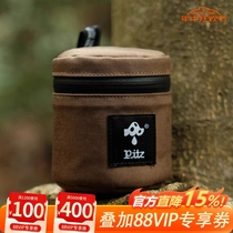 Pitz outdoor titanium cup storage bag Xuefeng titanium cup 450ML storage organizer bag camping storage lens bag