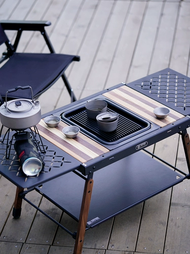 什良 Дорожное портативное снаряжение для кемпинга, металлический модуль с аксессуарами, алюминиевый сплав