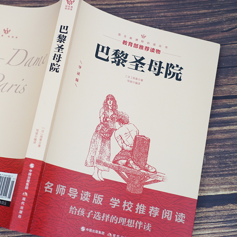 巴黎圣母院 教育部推荐读物 名师导读版 学校推荐阅读 给孩子选择的理想伴读中学生小学生语文新课标阅读丛书世界文学名著正版现货