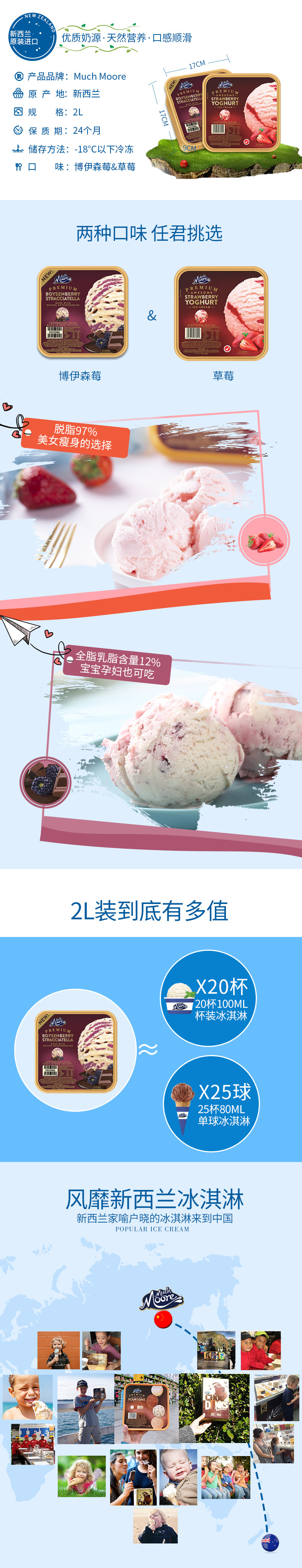 新西兰原装进口 玛琪摩尔 冰淇淋 2L 图4