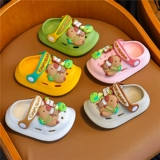 Детские слайдеры, летние мультяшные милые тапочки, туфли, мягкая подошва