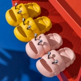 Детские милые тапочки подходит для мужчин и женщин для раннего возраста, нескользящие слайдеры, 1-3 лет, мягкая подошва