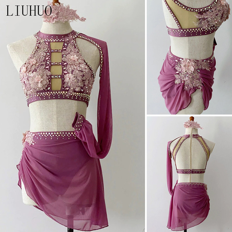 LIUHUO's new female pole dance performance clothes aerial yoga competition clothes acrobatic ring clothes BD1457