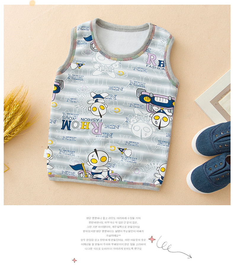 Mùa đông em bé cộng với áo nhung dày của trẻ em mặc vest gần gũi với bé trai và bé gái mặc vest vest ấm áp áo khoác trẻ em