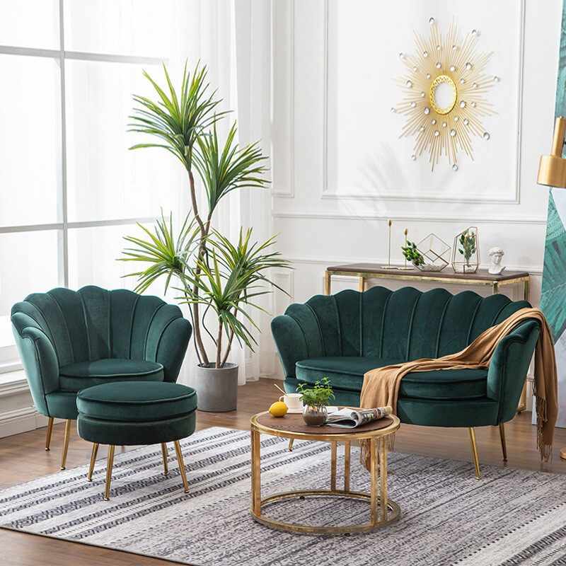 Clothing store sofa simple modern reception office reception studio beauty salon manicure shop internet celebrity small sofa