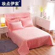 Tinh nhung ba mảnh tấm dày bông bông Taikang đơn rắn Linen giường 3,0m 3,5 tatami bìa - Trải giường