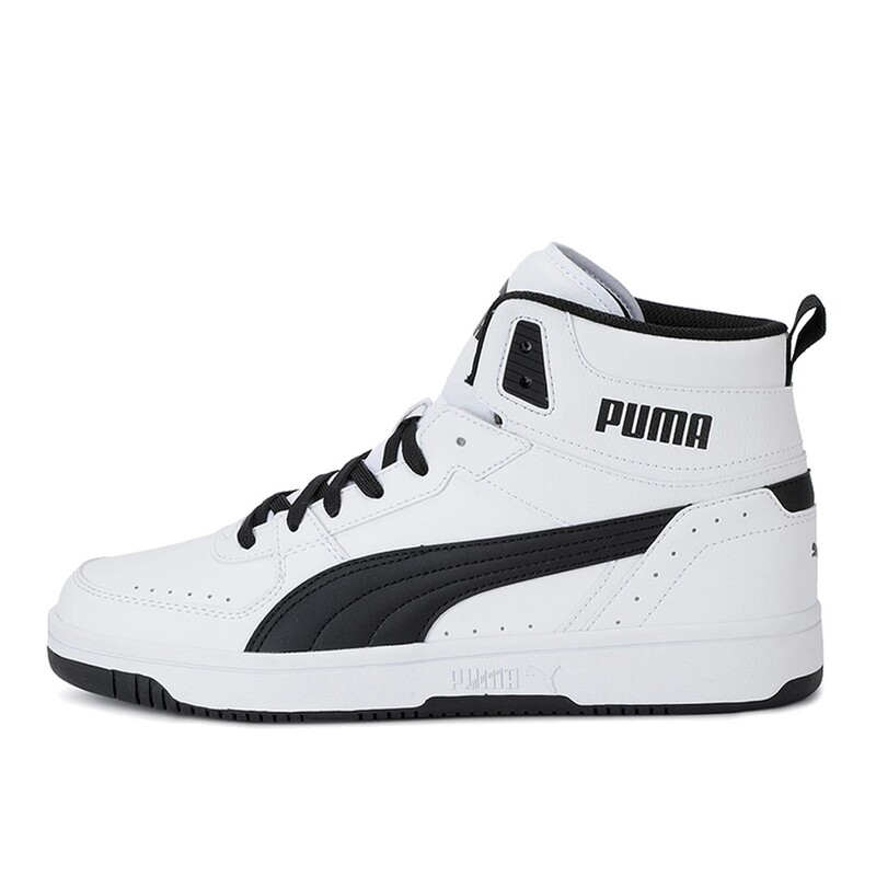 Puma Basketball Shoes, High-Top, Practical, Unisex, Flat Sole, White, All-Season, Round Toe Puma Basketball Shoes, High-Top, Practical, Unisex, Flat Sole, White, All-Season, Round Toe