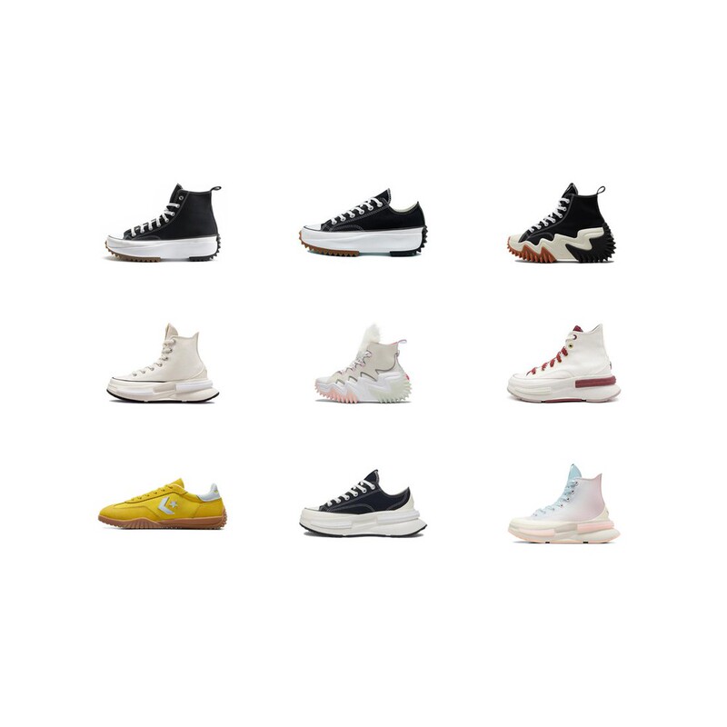 [Climbing] Converse Run Star Soft and Comfortable Retro Versatile Low-Top and High-Top Sneakers