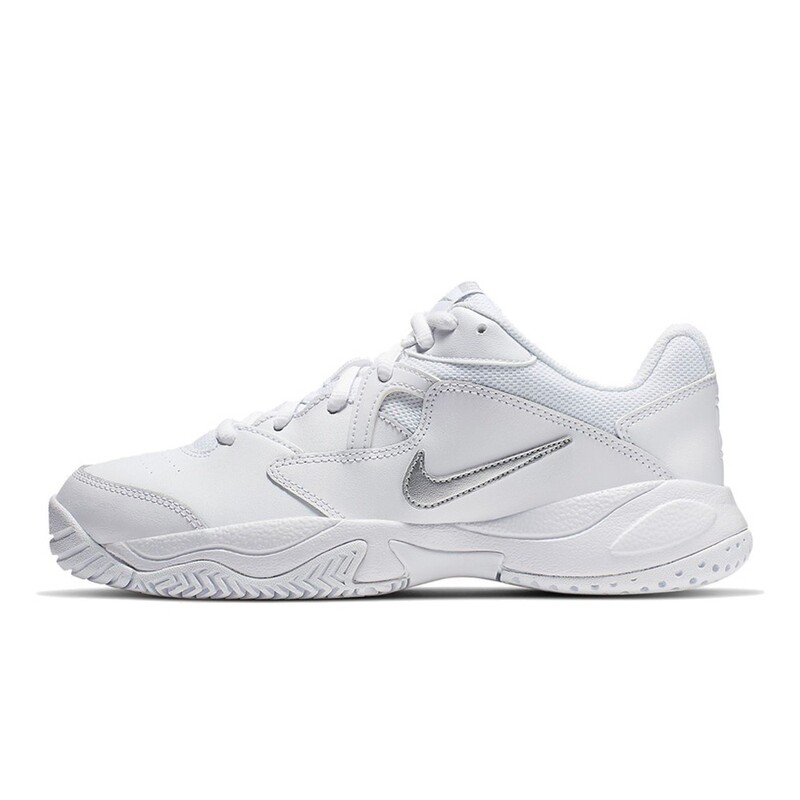 Nike Tennis Shoes, Wear-Resistant, Lace-Up, Low-Top, Flat Sole, White, Women'S, Round Toe, Suitable for All Seasons