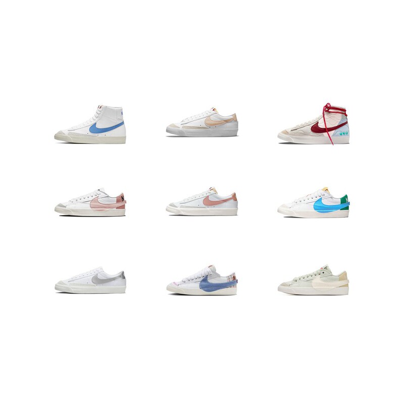 [Climbing] Nikeblazerlow'77 Trailblazer Retro Thin-Soled Non-Slip Wear-Resistant Low-Top Sneakers for Women