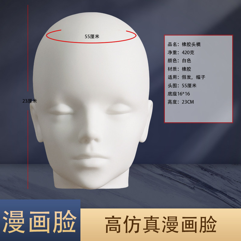 硬核测评:抿嘴哥假发头模支架,COS圈的“大头”神器真的能打?_其它假发_淘宝美妆网