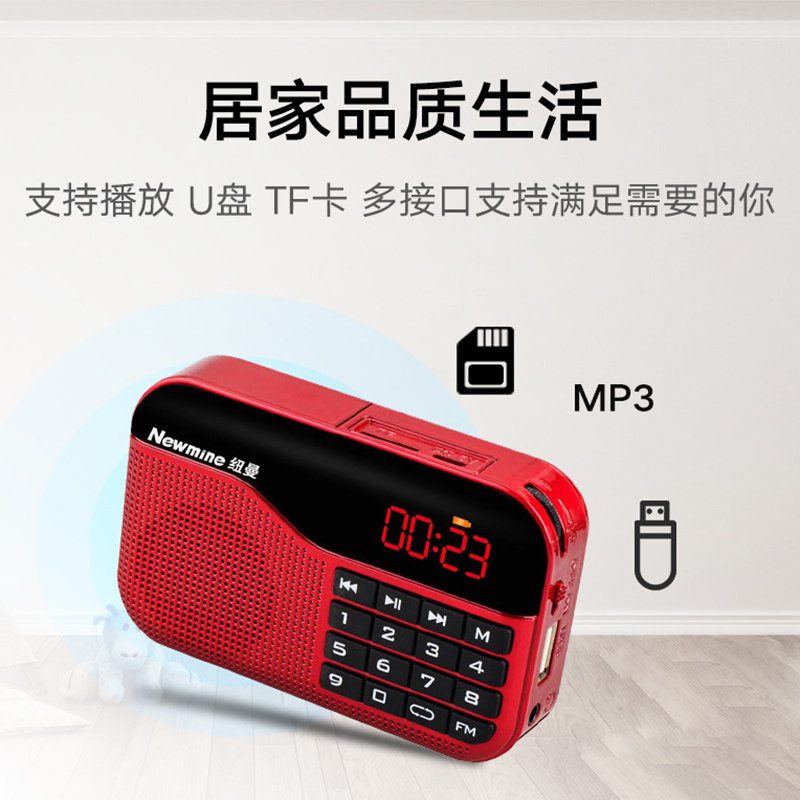 Newman N63 Radio for the Elderly, Portable for Seniors, Audio Player for Storytelling, Songs, and Opera, Semiconductor