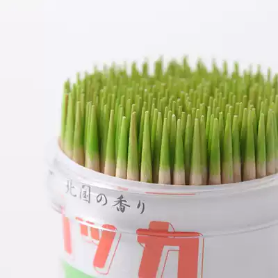 Domestic Spot Aroma Japan Hokkaido Mint Chamber of Commerce Wooden Toothpick Chlorophyll Enzyme Coating