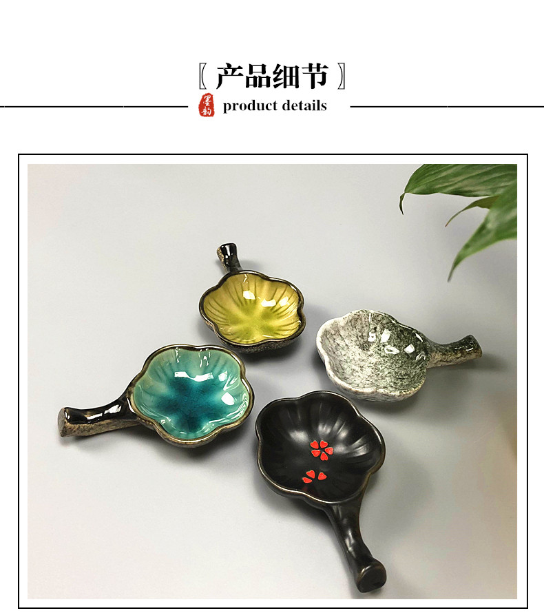 Multifunctional Ceramic Ink Dish in Plum Blossom Shape, Small Inkstone, Brush Holder, Creative Pen Rest, Brush Washer, Ink Dish for Holding Ink, Ink Box, Student-Specific Study Supplies, Small Dish, Plate