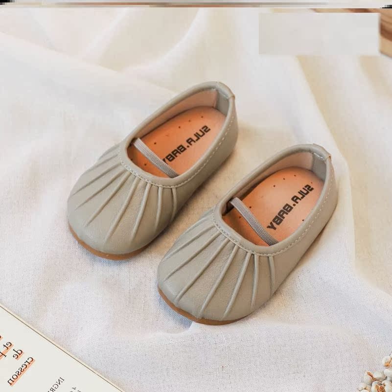 Yangqi mẫu giáo một chân bé lười biếng giày thuyền mềm đế thời trang mùa thu mới mùa hè 1-3 tuổi xuân và mùa thu.