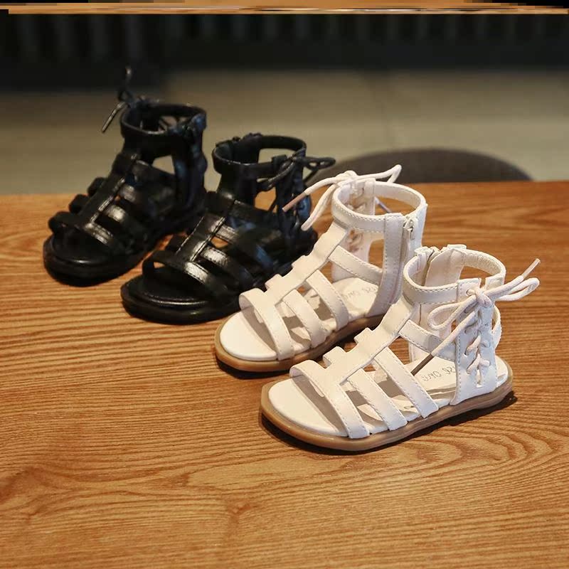 giày Little Girl Shoes 2020 Summer Fashion Độc Giày dép Hàn Quốc phiên bản Sóng ánh sáng 2020 Baby Girl mềm đế.