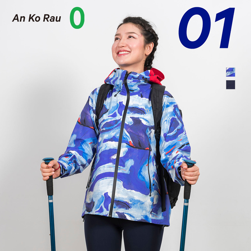 AnKoRau Angoro official Lady's waterproof, windproof, breathable, loose and comfortable storm jacket A0193JA10