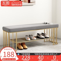 Light luxury shoe stool at home door can sit shoe rack Nordic porch stool starter creative shoes stool