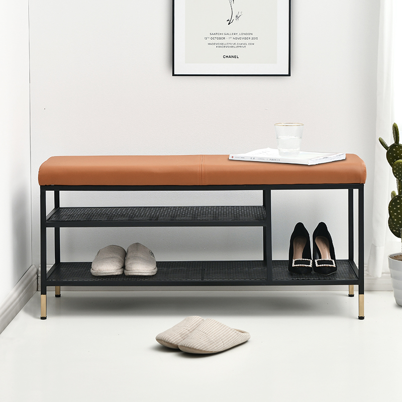 Nordic shoe changing stool shoe cabinet shoe rack home door wear shoe stool narrow sitable entrance door high-top shoe stool