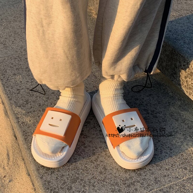 Japanese Slippers Women's Summer Fashion Ins Tide Non-slip Thick Base Shoes Interior Exterior Wearing Student Beach Sandals Sandals Shoes