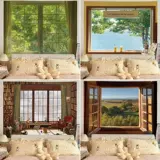 Ins Beautiful Window Landscape Network Red Live фоновые рамки