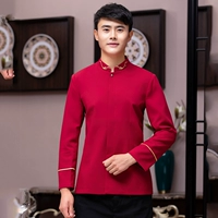 Мужской красный лонгслив