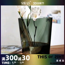 NUDE Turkey Imports Inca Inca Inca crystal glass vase swinging piece living room Nordic florator -- Andei AD 