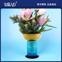 Rare art metropolitan hand-painted European glass vase Home art decoration ornaments 丨 Andi AD 