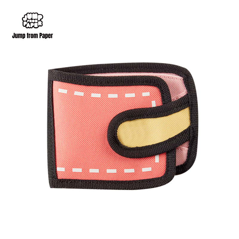 Jumpfrompaper Two-Dimensional 2D Short Wallet Short Card Holder Coin Purse