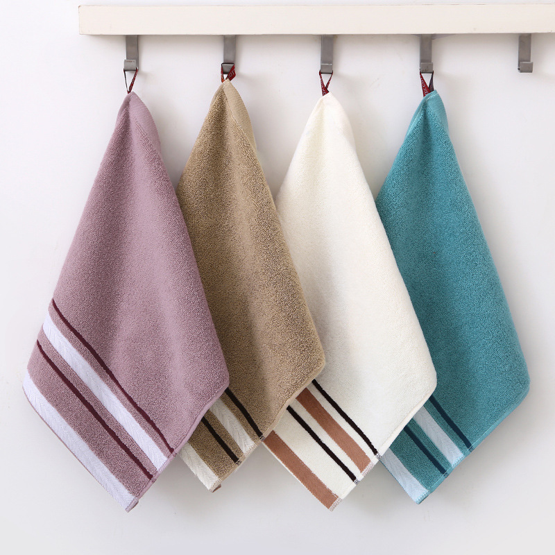 Pure Cotton Square Towel for Face Washing, Household Small Towel, Soft and Absorbent, Square-Shaped, Hanging Type, All-Cotton, Non-Shedding, Non-Fading Face Towel