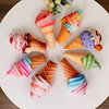 Simulation cartoon ice cream pillow plush toy ice cream cone children dancing props doll birthday gift