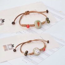 A pair of students Mori Weaving Bracelet Female Simple Korean Fresh Couple Personality Girlfriend Ceramics Handmade Joker