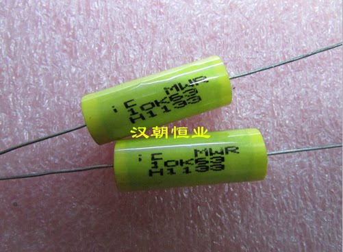 New American brand axial capacitor MWR 10K63 63V10UF frequency division coupling infinity capacitor