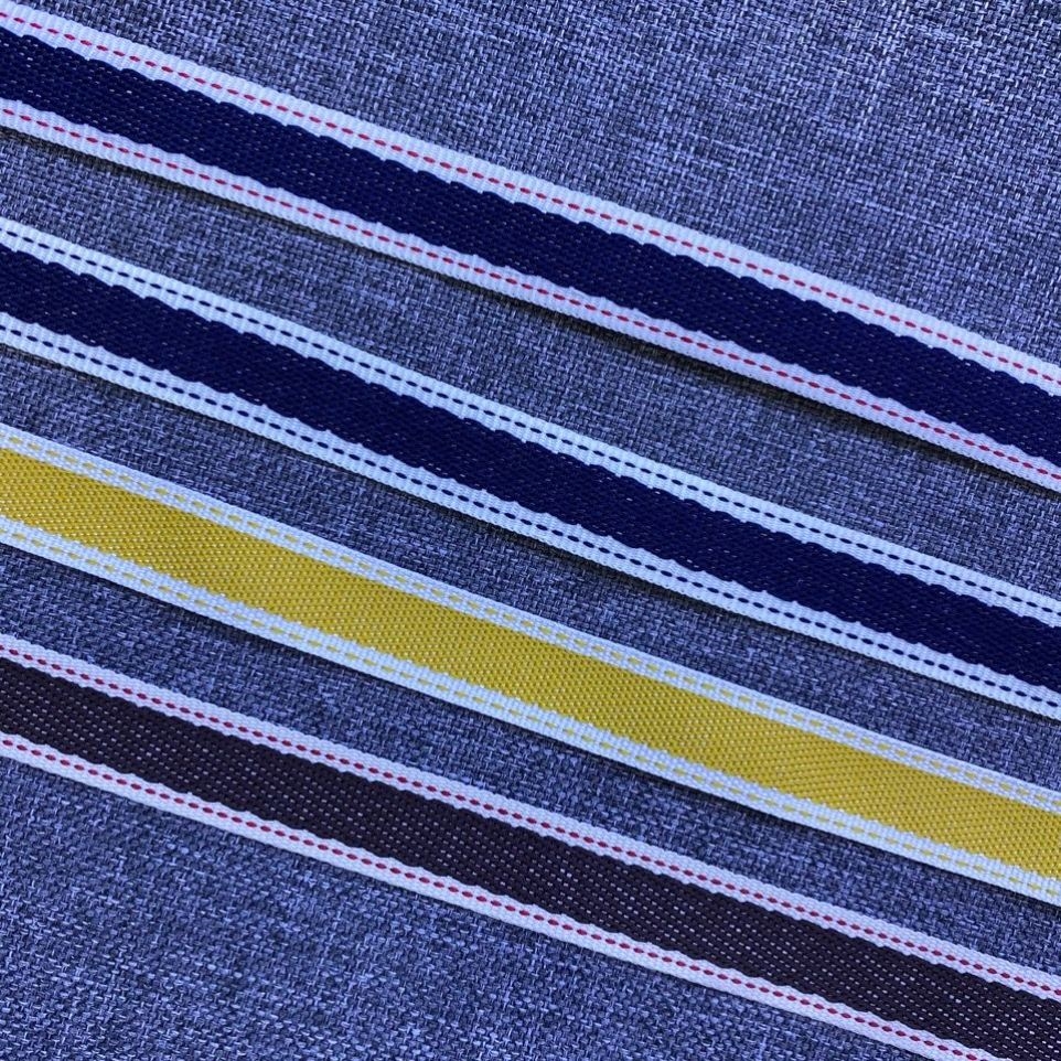 Fashion sports pants pants clothes widening side strips widening accessories denim jumping point jacquard webbing strips