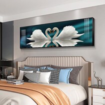 Horizontal plate Bedroom bedside hanging painting modern minimalist atmosphere Living room sofa Background wall Mural painting Painting Guesthouse Hotel