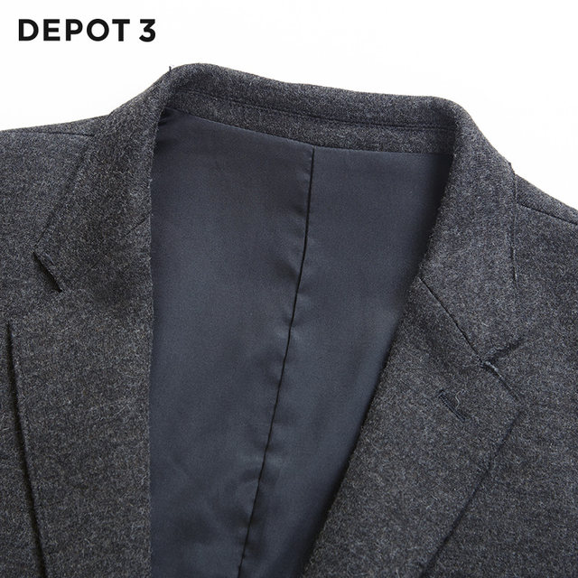 ຊຸດຜູ້ຊາຍ DEPOT3 ການອອກແບບຕົ້ນສະບັບຍີ່ຫໍ້ກະທັດຮັດສອງປຸ່ມນໍາເຂົ້າຜ້າຂົນຫນູ knitted ອ່ອນໆຊຸດບາດເຈັບແລະ