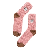 СущностьМао Мао Корал Бархал Мультфильм Спящие Зимние Спящие Носки Женский Женский Зимний плюш милый