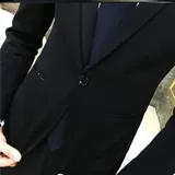 Пиджак классического кроя, мужская куртка, классический костюм, в обтяжку, подходит для подростков, облегающий крой