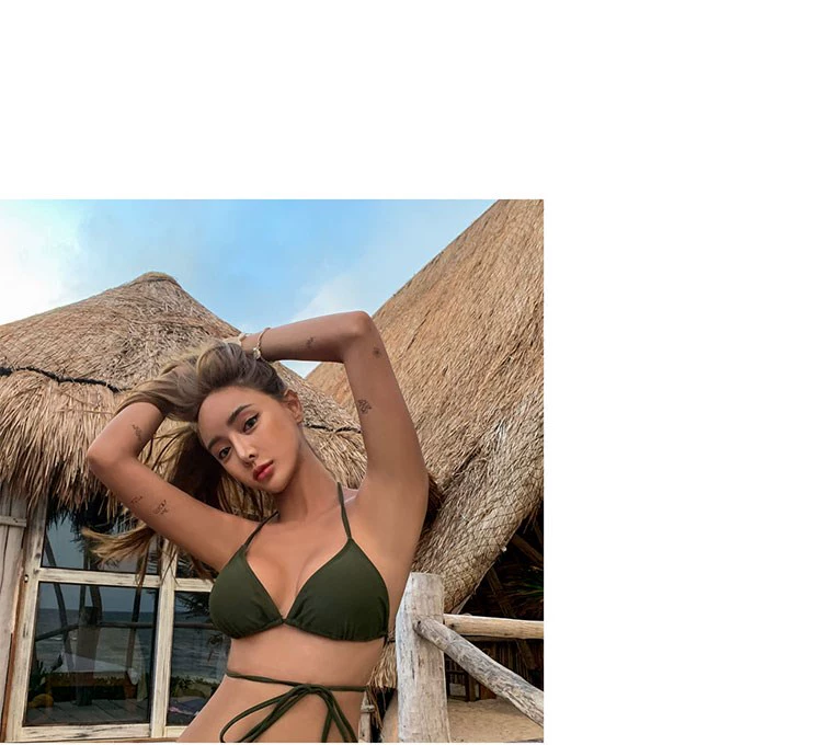 Áo tắm gợi cảm siêu lộ ngực lớn ngực ba điểm bikini nữ bãi biển mùa xuân nóng hổi nghỉ hè với tam giác - Bikinis