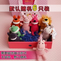 Cute ugly coin purse doll pendant dinosaur bared teeth pig pendant jewelry Pink doll mobile phone plush toys for men and women