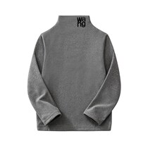 Self-heating Develvet Children semi-high collar warm beating undershirt high collar and velvety autumn clothes foreign air male girl napping blouse