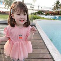 Little pudding childrens clothing 2020 new girls  spring sweater baby foreign style top childrens Korean version of the spring and autumn loose tide