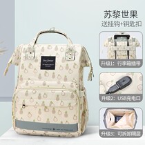 Mother and baby bag going out Mom Pack fashion multifunction large capacity backpack with baby bottle of milk bottle 2021 new