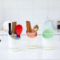 Chopsticks basket PP plastic fresh and simple household chopsticks cage knife holder household kitchen storage box grid rack