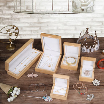 Wooden jewelry packaging box, bracelet, ring, pendant jewelry packaging, earring necklace, bamboo and wood jewelry box