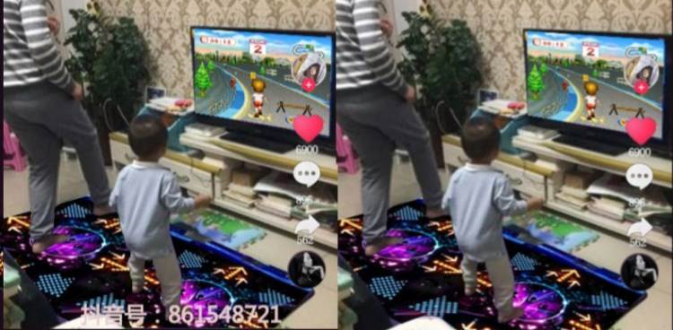Bàn đạp đa chức năng HD dày với TV có thể chạy nhảy thảm tập thể dục cho trẻ em năng động - Dance pad thảm nhảy cho bé