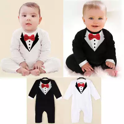 baby gentlemen prince noble newborn clothes infant romper